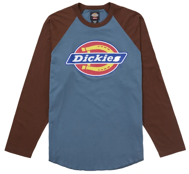supreme-dickies-raglan-l-s-top-brown