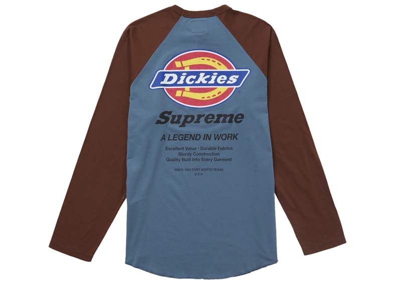 Order Baju Lengan Panjang Supreme Dickies Warna Coklat