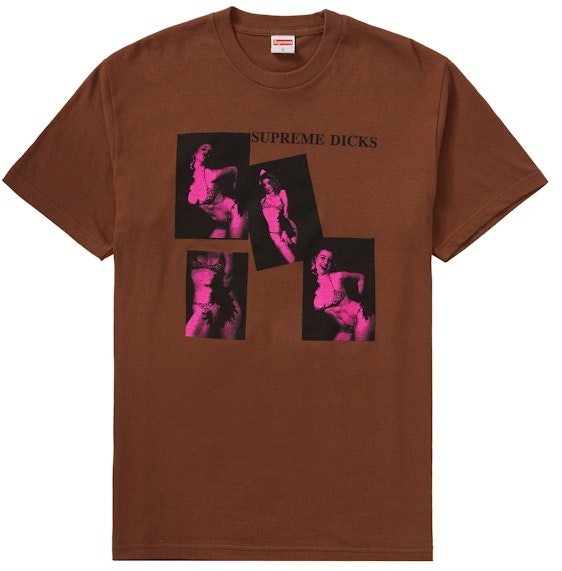supreme-supreme-dicks-tee-brown