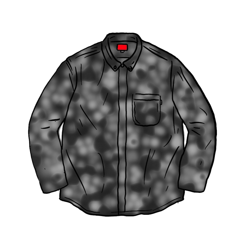 Buy Supreme Digi Floral Corduroy Shirt Black