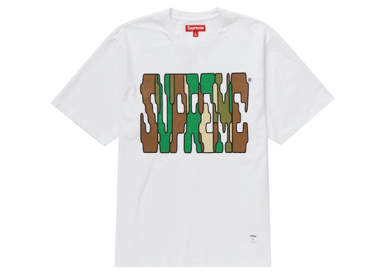 Buy Supreme 白色数码短袖上衣