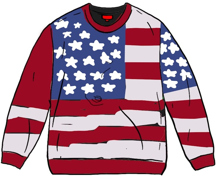 supreme-digital-flag-sweater-red