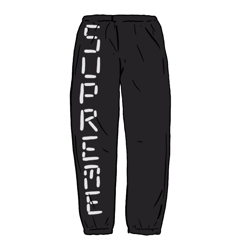 Supreme Digital Logo Track Pant Black