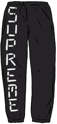 Supreme 数字徽标黑色运动裤 Buy Supreme 数字徽标黑色运动裤