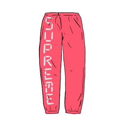Supreme Digital Logo Track Pant Fuchsia