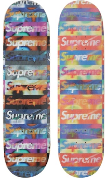 supreme-distorted-logo-skateboard-deck-black-yellow-set