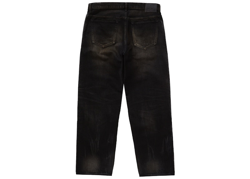 Supreme Distressed Loose Fit Selvedge Jean (FW24) Washed Black 圖 2