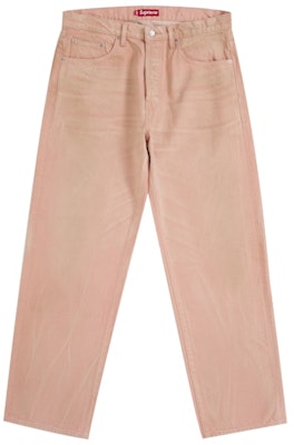 Supreme Distressed Loose Fit Selvedge Jean (FW25) Pink Pudar Buy Supreme Distressed Loose Fit Selvedge Jean (FW25) Pink Pudar