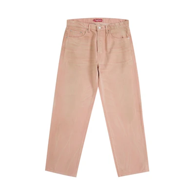 Supreme Distressed Loose Fit Selvedge Jean (FW25) Washed Pink