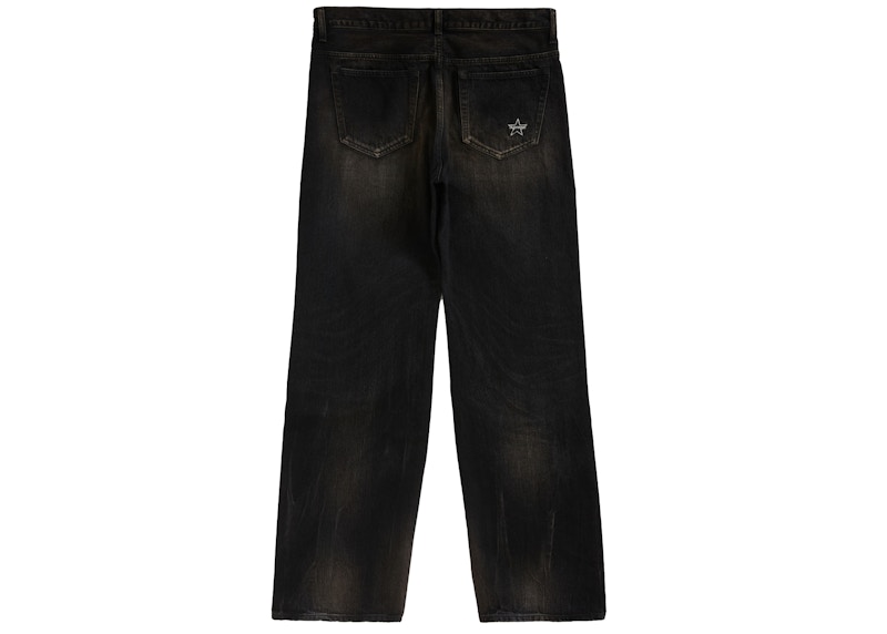 Supreme Distressed Loose Fit Selvedge Jean (SS24) Washed Black 圖 2