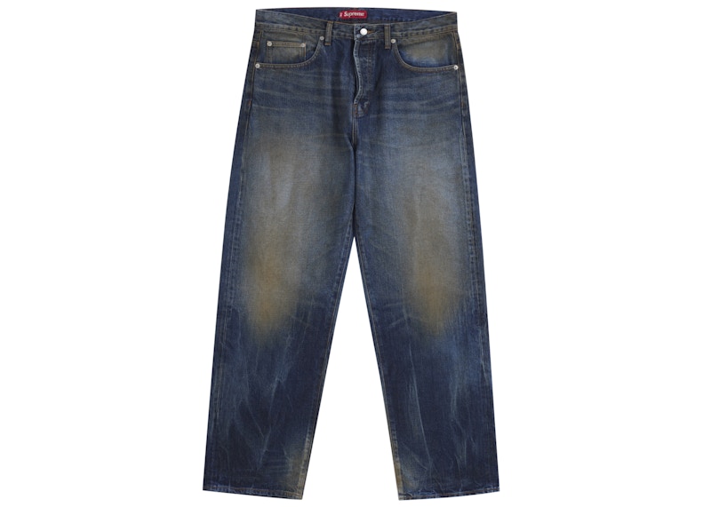 Distressed Loose Fit Selvedge Jean パンツ Supreme distressed loose