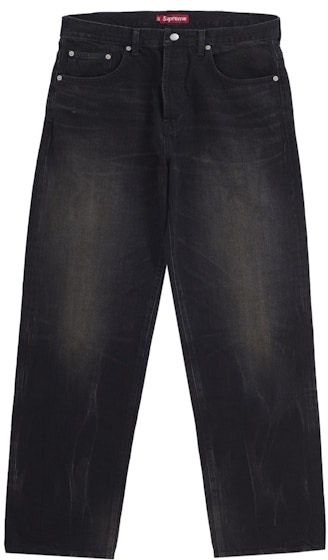 supreme-distressed-loose-fit-selvedge-jean-ss-25-washed-black