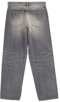Supreme Selvedge Jean Longgar Distressed Kelabu Pudar (SS25). Order Supreme Selvedge Jean Longgar Distressed Kelabu Pudar (SS25).