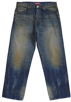Supreme Distressed Loose Fit Selvedge Jean (SS26) Washed Indigo Buy Supreme Distressed Loose Fit Selvedge Jean (SS26) Washed Indigo