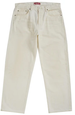 Supreme Jeans Loose Fit Selvedge Desgastados (SS26) Blanco Lavado Buy Supreme Jeans Loose Fit Selvedge Desgastados (SS26) Blanco Lavado
