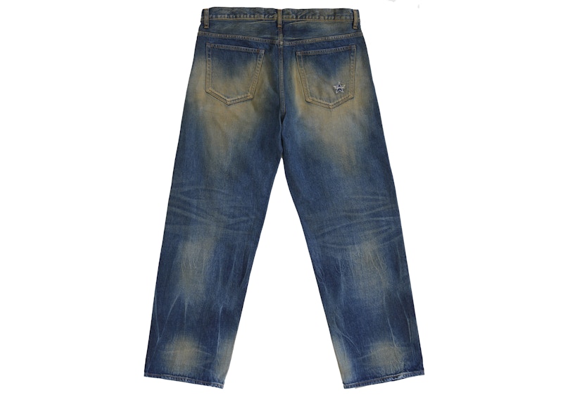 Order Supreme Distressed Loose Fit Selvedge Jean (SS26) Washed Indigo