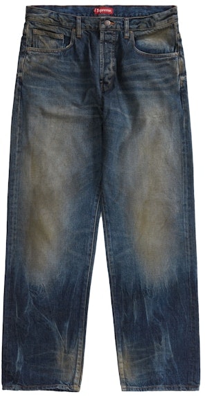 supreme-distressed-loose-fit-selvedge-jean-washed-blue