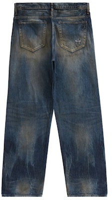 Supreme Jeans Longgar Selvedge Biru Lusuh Distressed Order Supreme Jeans Longgar Selvedge Biru Lusuh Distressed