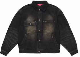 Supreme Distressed Selvedge Trucker Jacket (FW25) Washed Black Supreme Distressed Selvedge Trucker Jacket (FW25) Washed Black