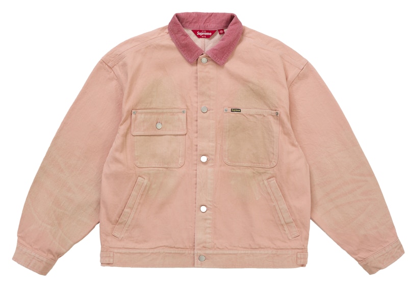 Supreme Distressed Selvedge Trucker Jacket (FW25) Washed Pink