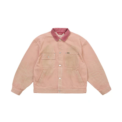 Supreme Distressed Selvedge Trucker Jacket (FW25) Washed Pink