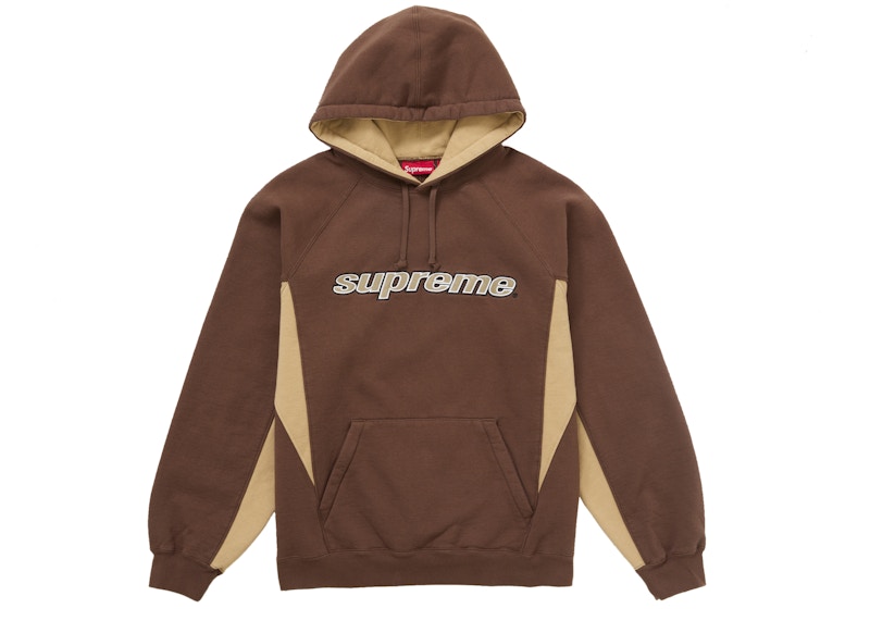 Supreme Division Hooded Sweatshirt Brown