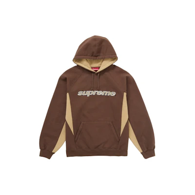 Supreme Division Hooded Sweatshirt Brown