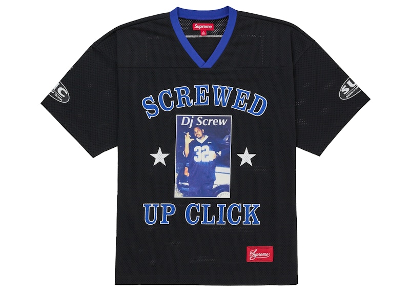 Supreme DJ Screw Football Jersey Black