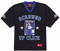 Supreme DJ Screw Football Jersey Black Supreme DJ Screw Football Jersey Black