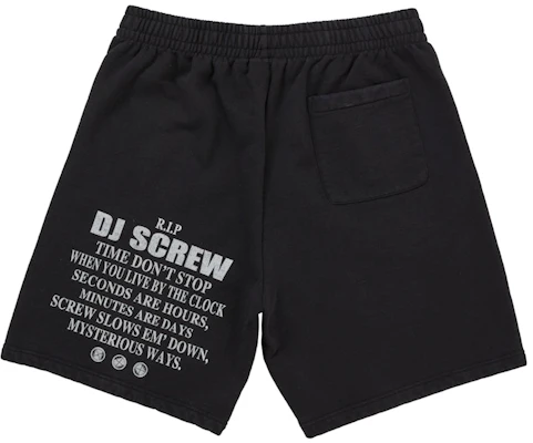 Supreme DJ Screw 休闲短裤 黑色 Order Supreme DJ Screw 休闲短裤 黑色