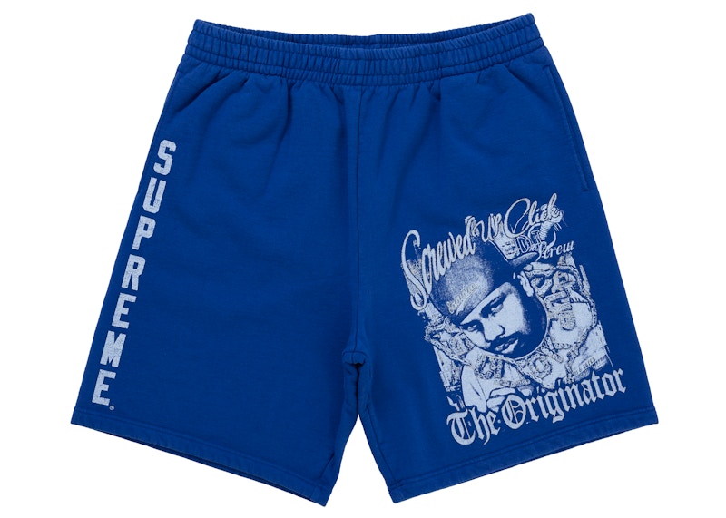 Supreme DJ Screw Sweatshort Blue
