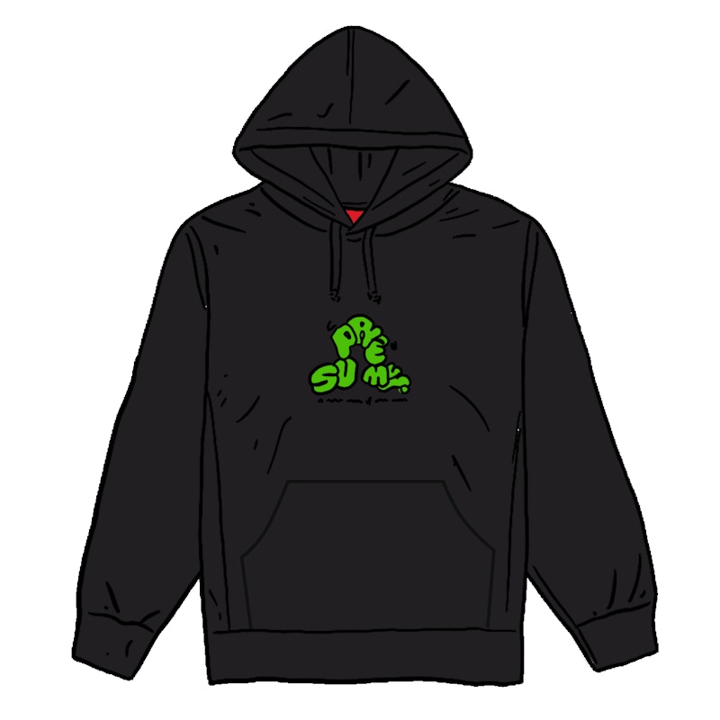 Supreme Don't Care Hooded Sweatshirt Black