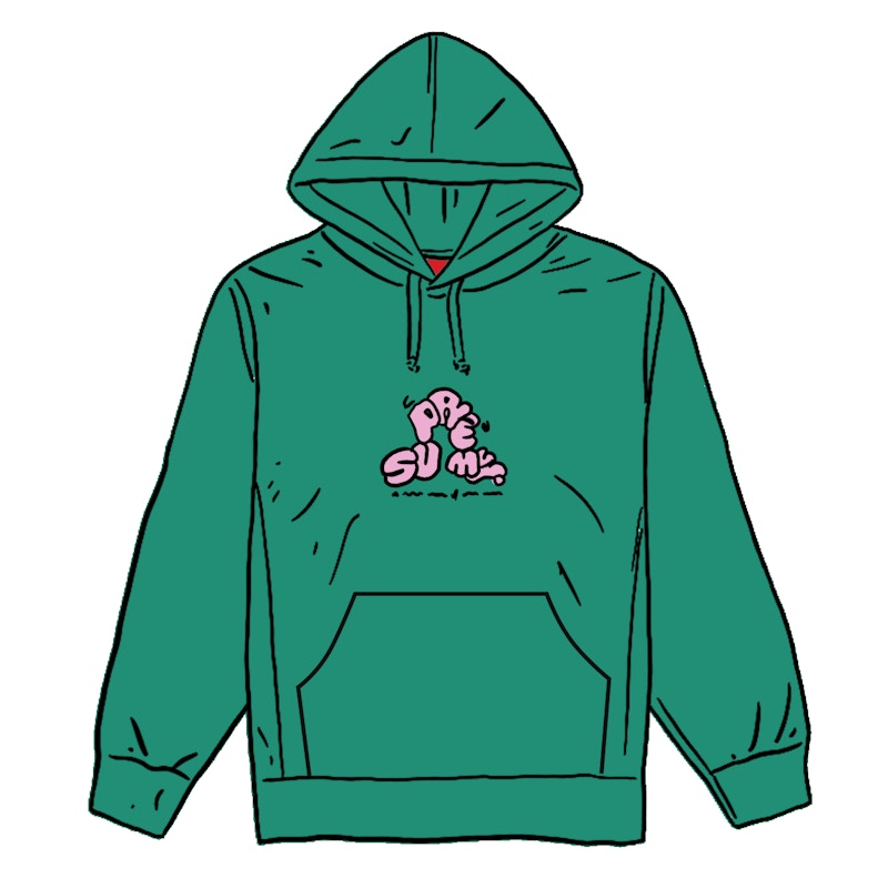 Supreme Don't Care Hooded Sweatshirt Light Pine