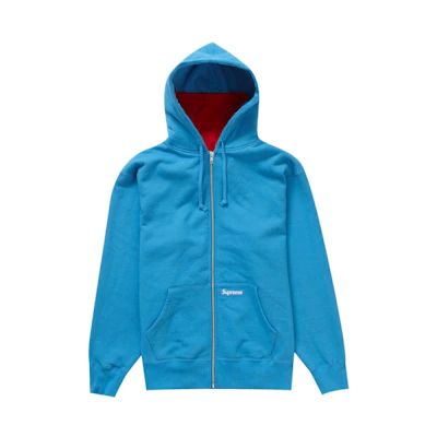 Supreme Double Hood Facemask Zip Up Hooded Sweatshirt Bright Royal