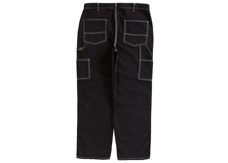 Supreme Double Knee Canvas Painter Pant Black 圖 2