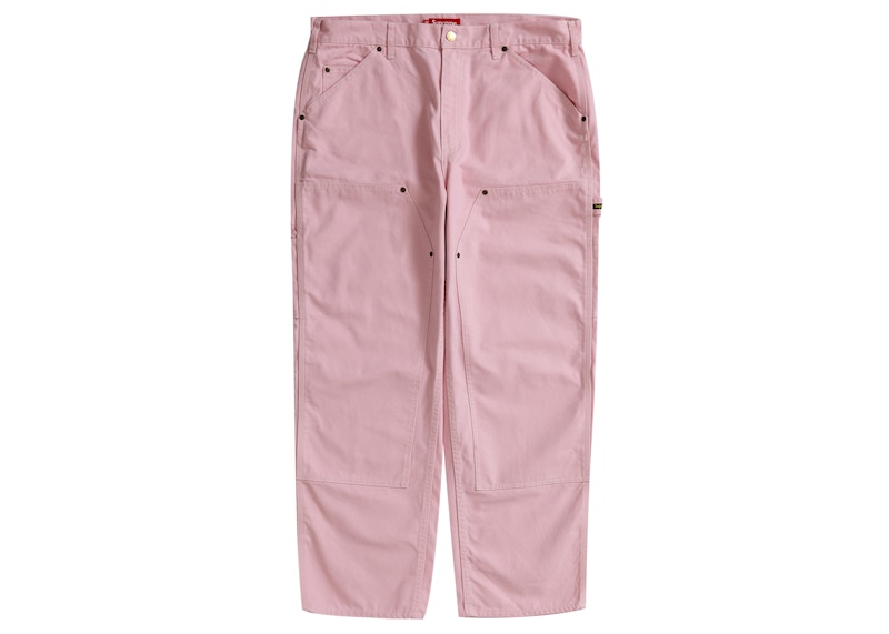 Buy Supreme 双膝画家裤 浅粉色