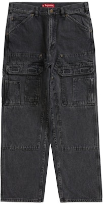 Supreme Double Knee Denim Utility Pant 'Black' Buy Supreme Double Knee Denim Utility Pant 'Black'