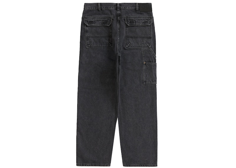 Order Supreme 雙膝耐磨實用牛仔褲 '黑色'