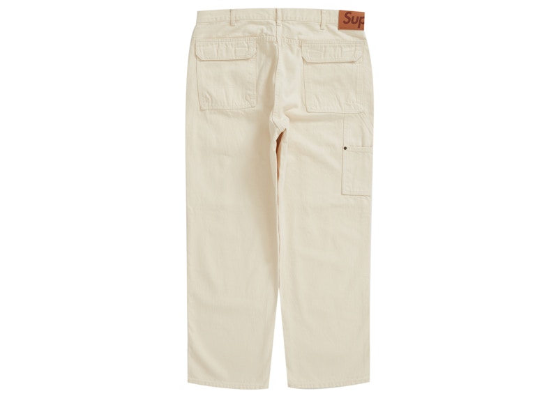 Order 슈프림 더블 니 데님 유틸리티 팬츠 '내추럴' 
