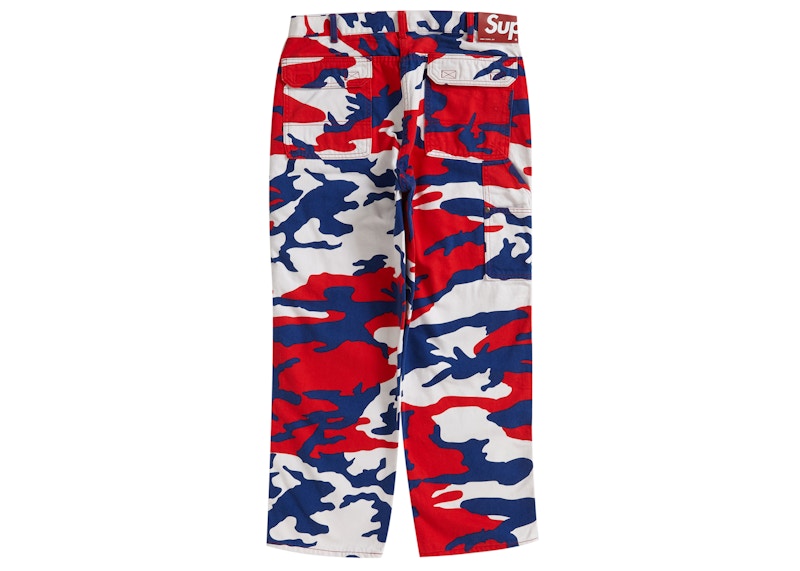 Supreme Double Knee Denim Utility Pant 'Red Camo' 圖 2