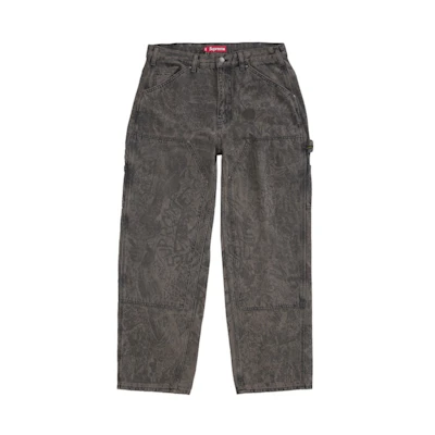 Supreme Double Knee Painter Pant (FW24) Washed Black
