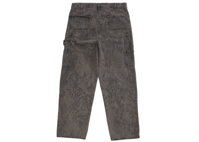 Supreme Double Knee Painter Pant (FW24) Washed Black 圖 2