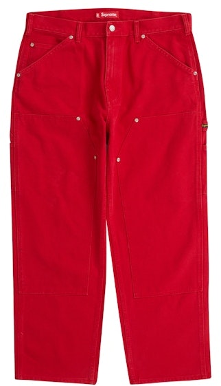 supreme-double-knee-painter-pant-ss-23-red