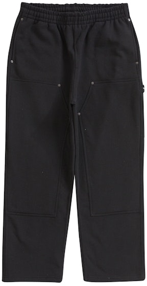 supreme-double-knee-painter-sweatpant-black