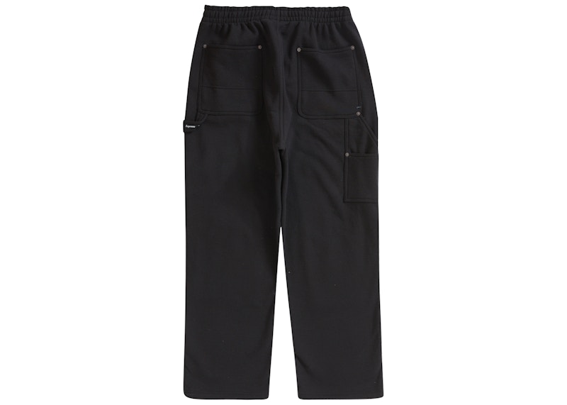 Supreme Double Knee Painter Sweatpant Black 圖 2