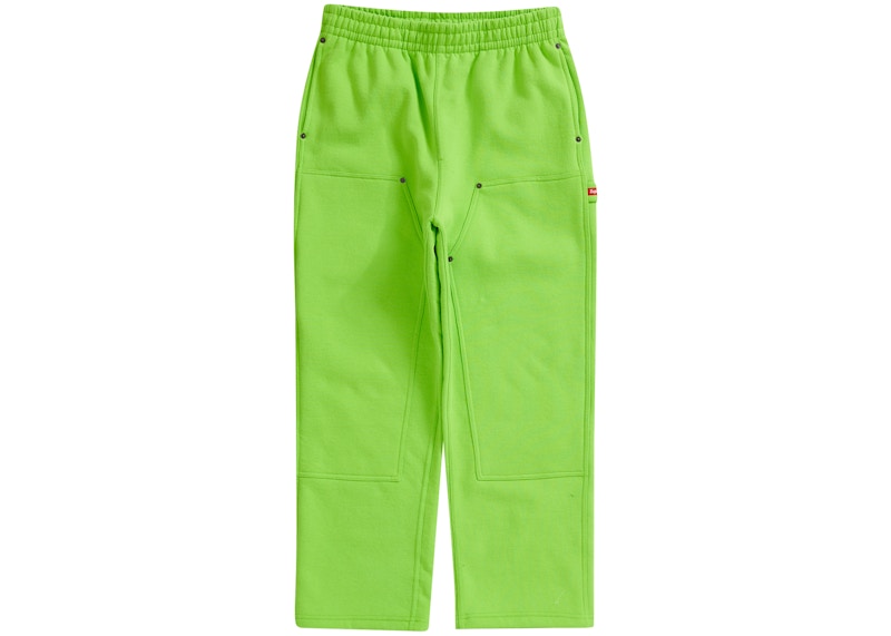 Supreme Double Knee Painter Sweatpant Bright Green