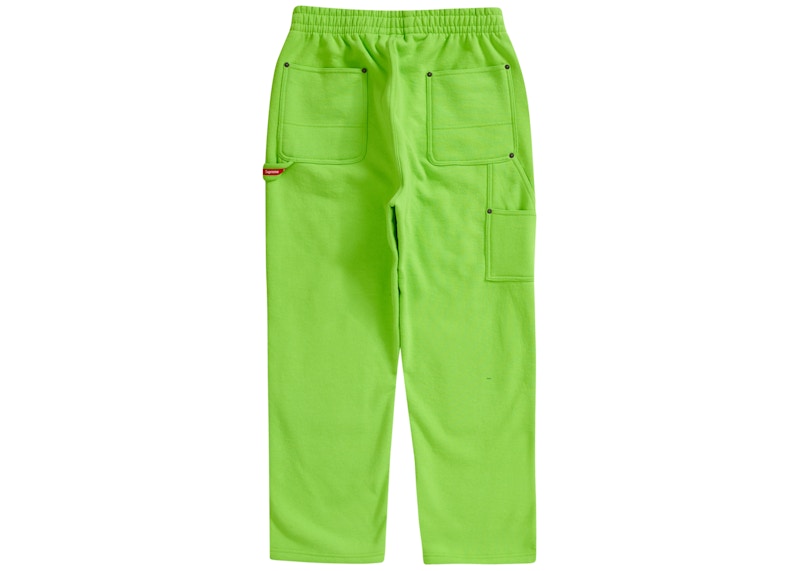 Supreme Double Knee Painter Sweatpant Bright Green 圖 2