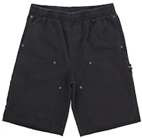 Supreme Double Knee Painter Sweatshort Black Supreme Double Knee Painter Sweatshort Black