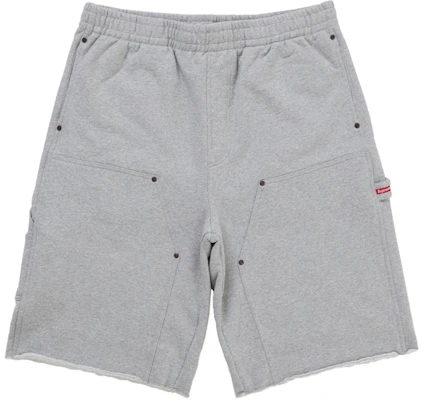 Supreme Double Knee Painter Sweatshort Kelabu Buy Supreme Double Knee Painter Sweatshort Kelabu