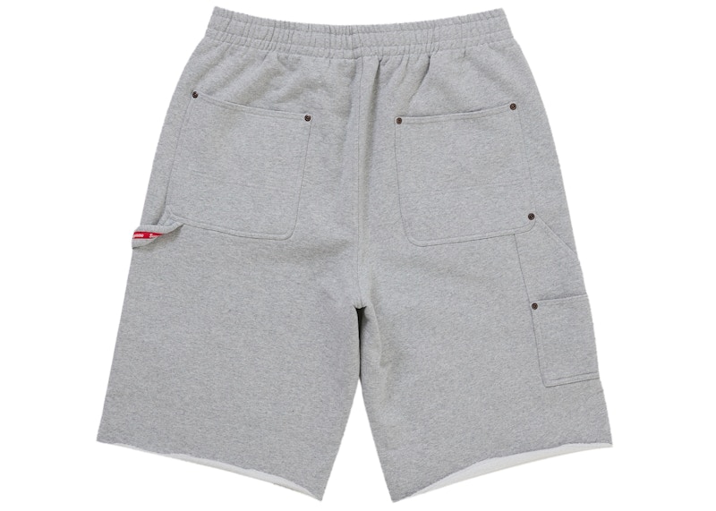 Order Supreme Double Knee Painter Sweatshort Kelabu